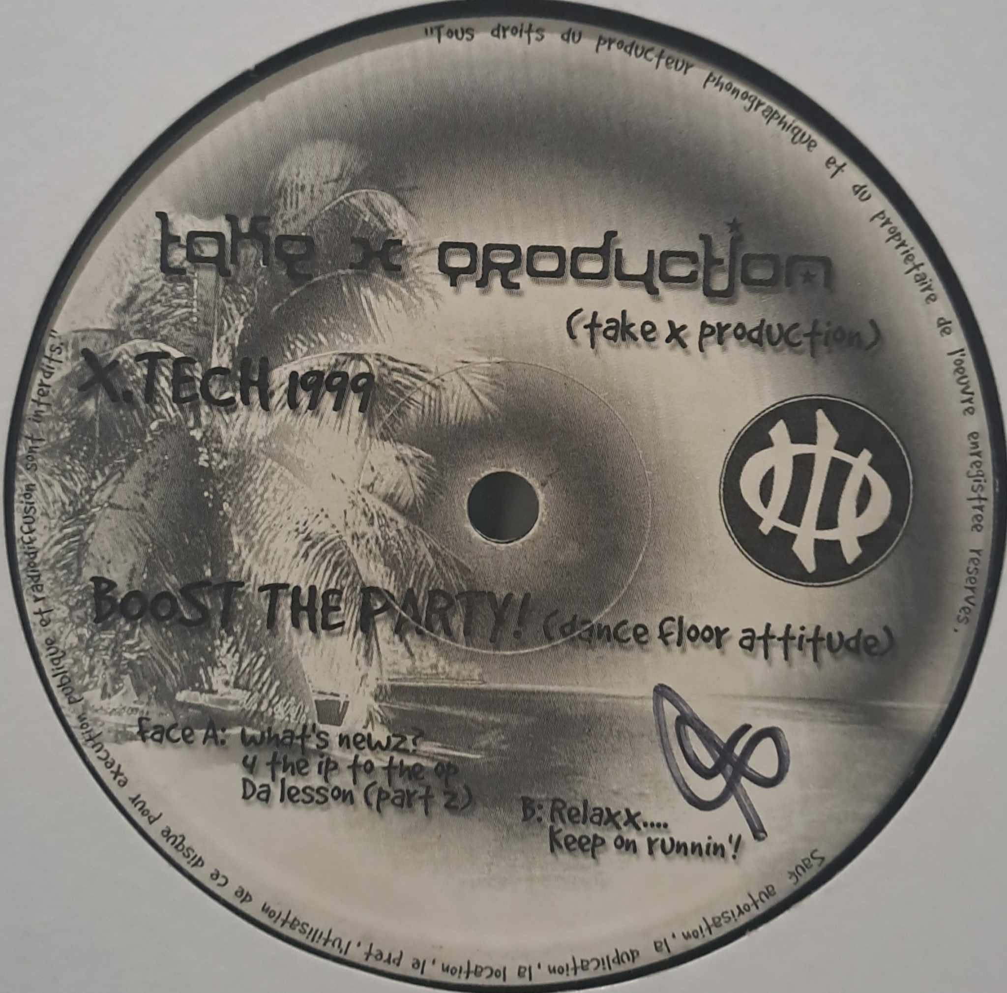 Take X Production 001 - vinyle freetekno