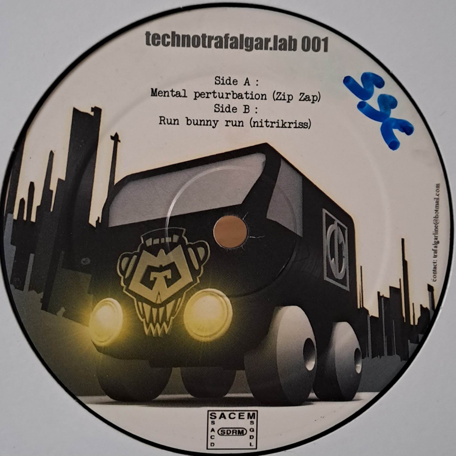 Technotrafalgar 01 - vinyle freetekno