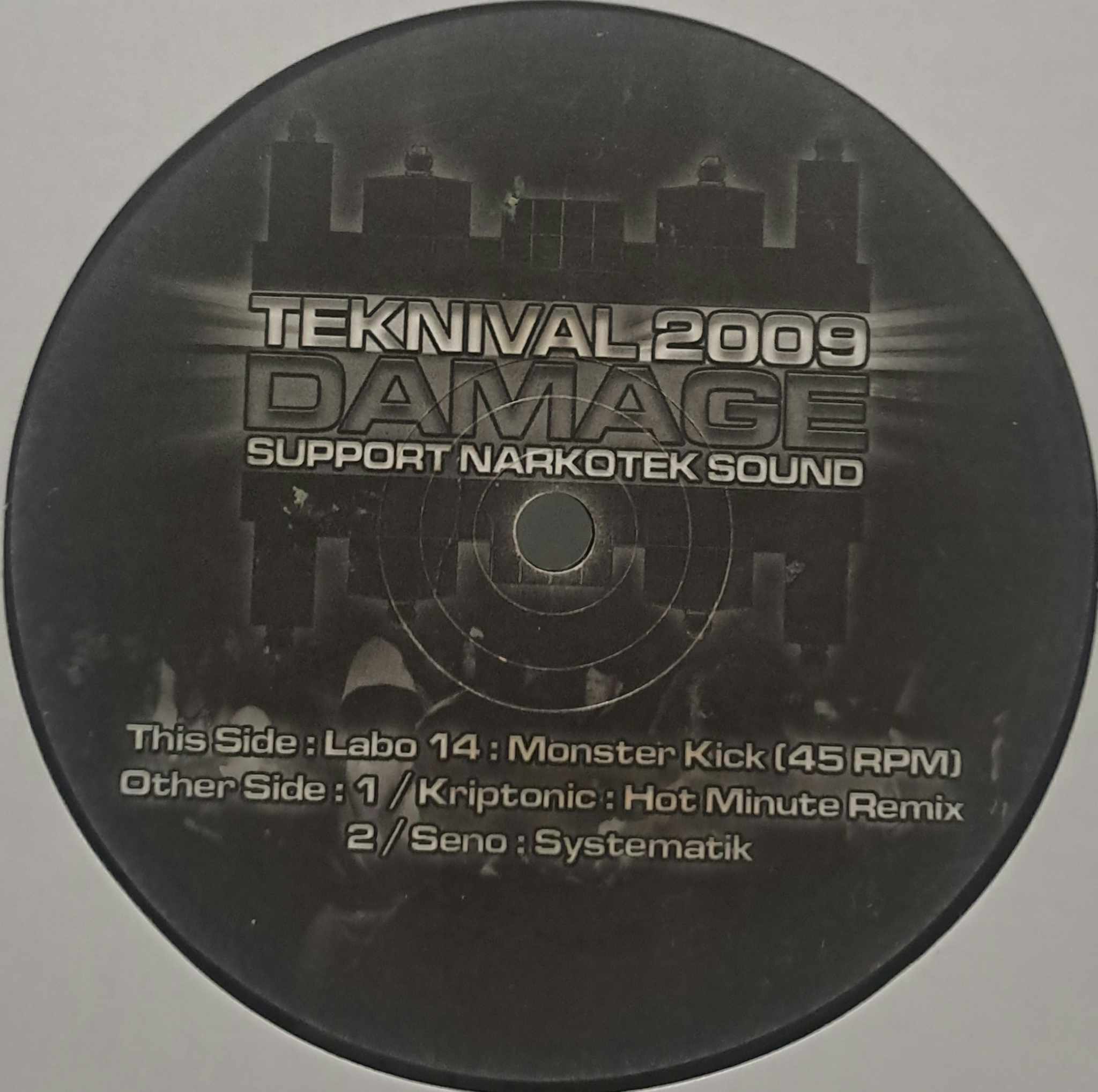 Teknival Damage 2009 (seulement le disque 2) - vinyle tribecore