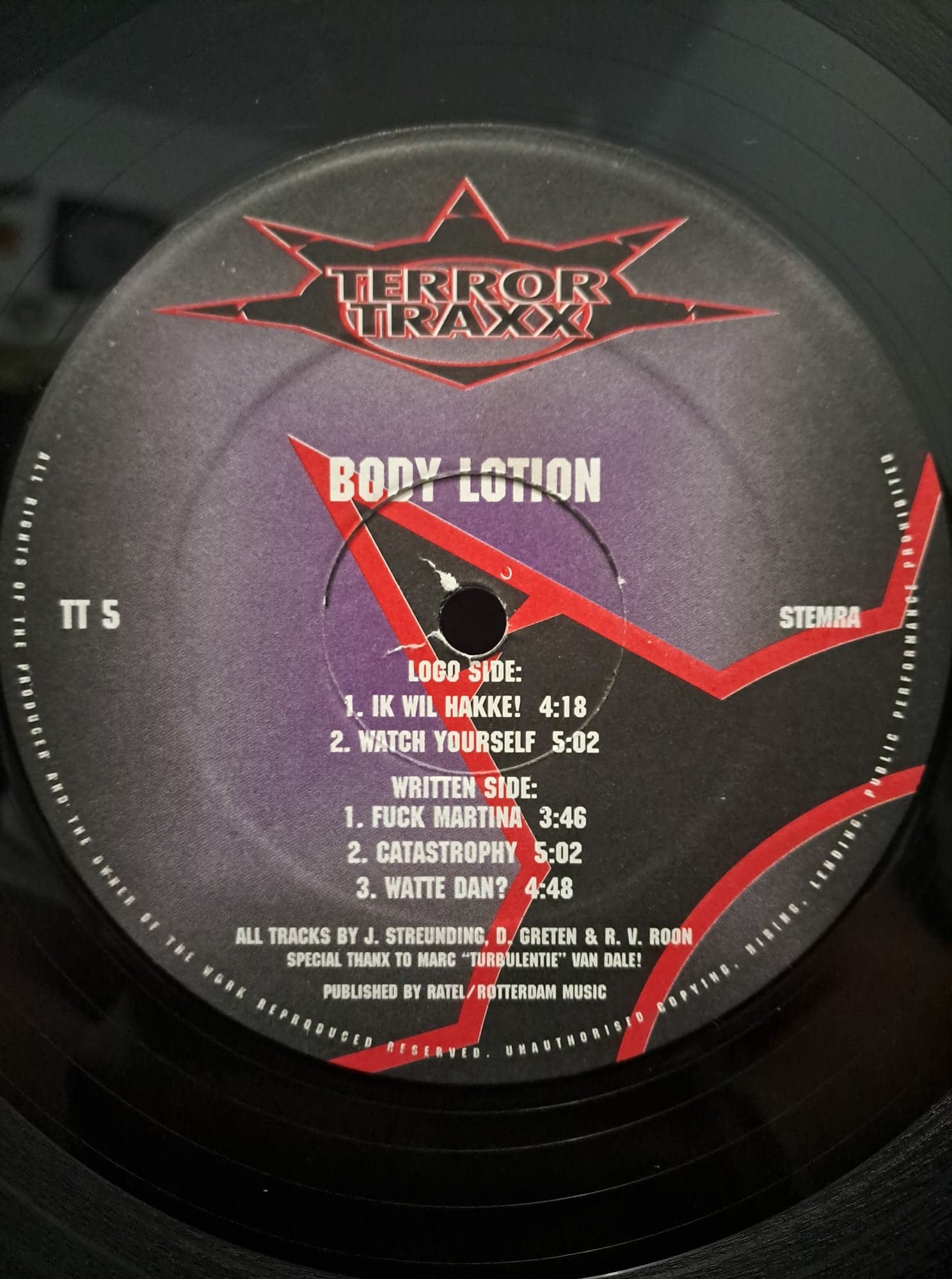 Terror Traxx 5 - vinyle gabber