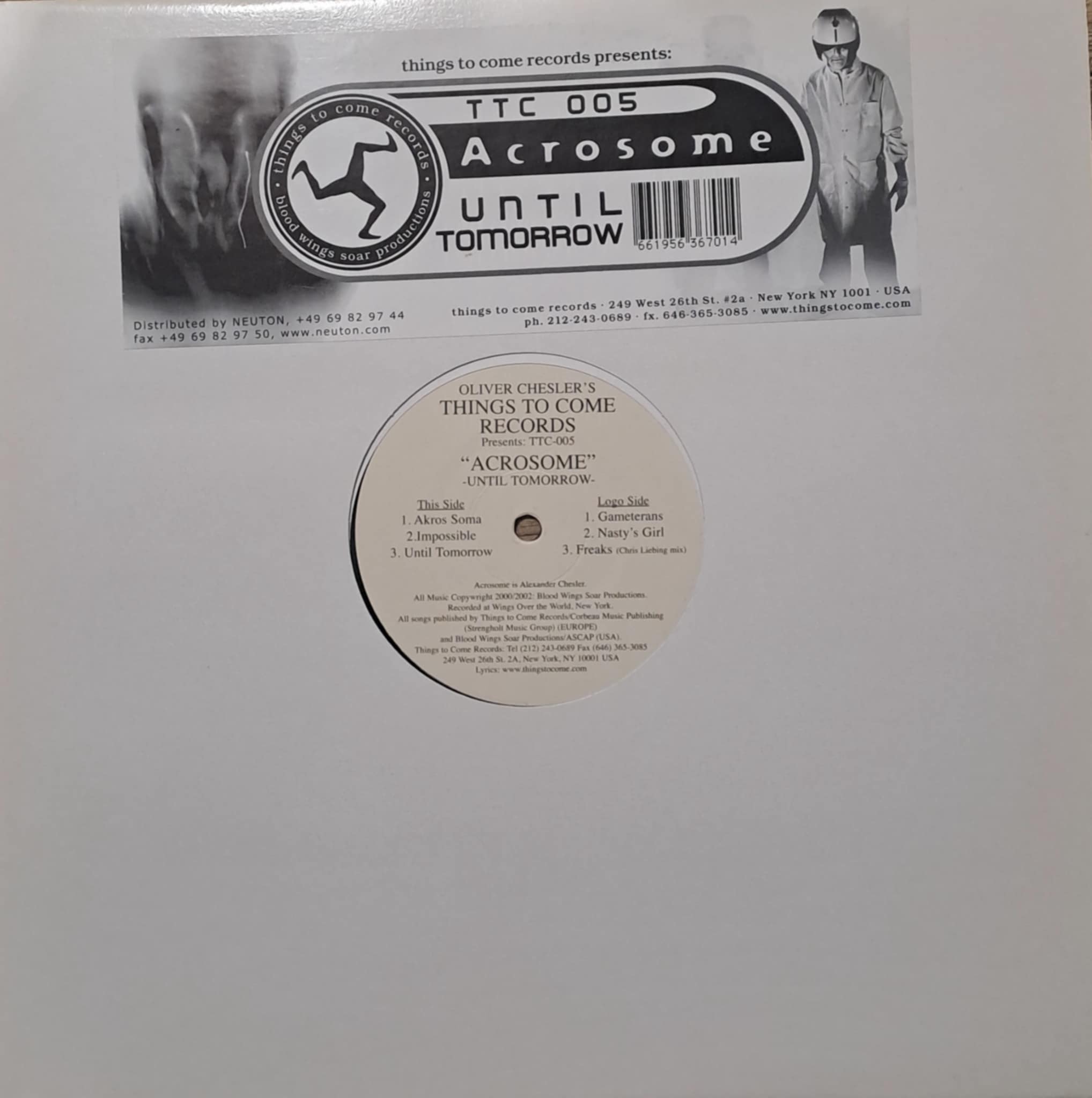 Things To Come Records 005 - vinyle techno