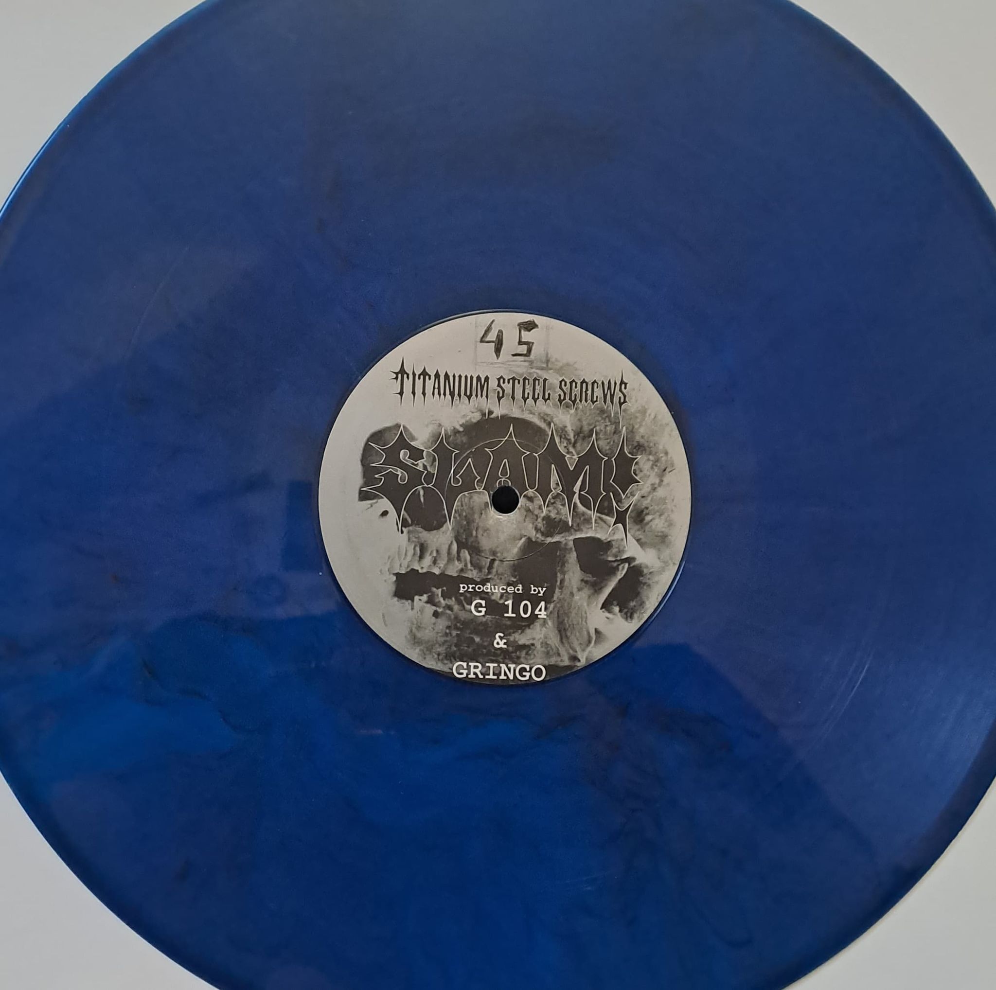 Titanium Steel 04 (Blue Marbled) - vinyle gabber