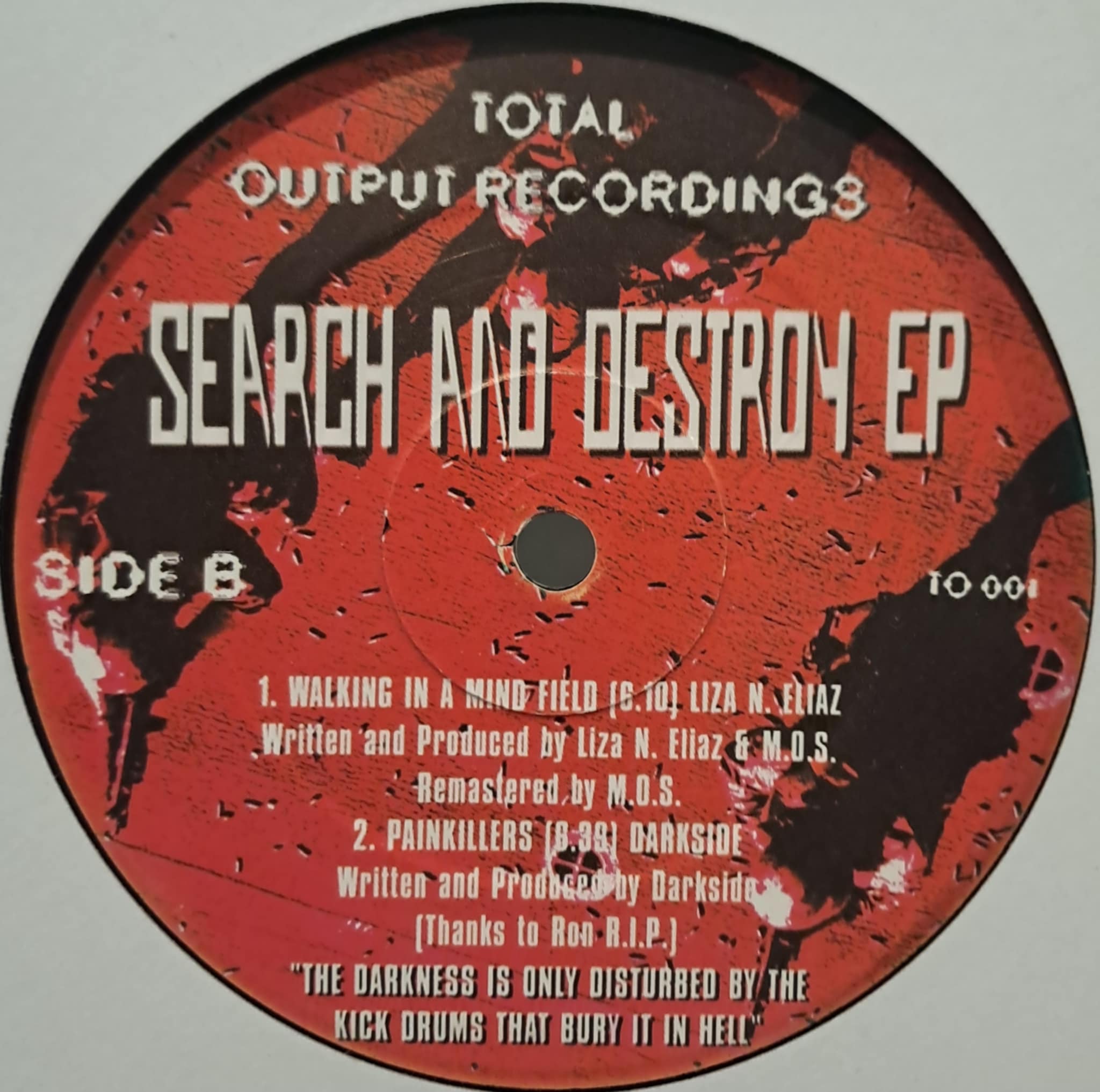 Total Output Recordings 001 - vinyle hardcore