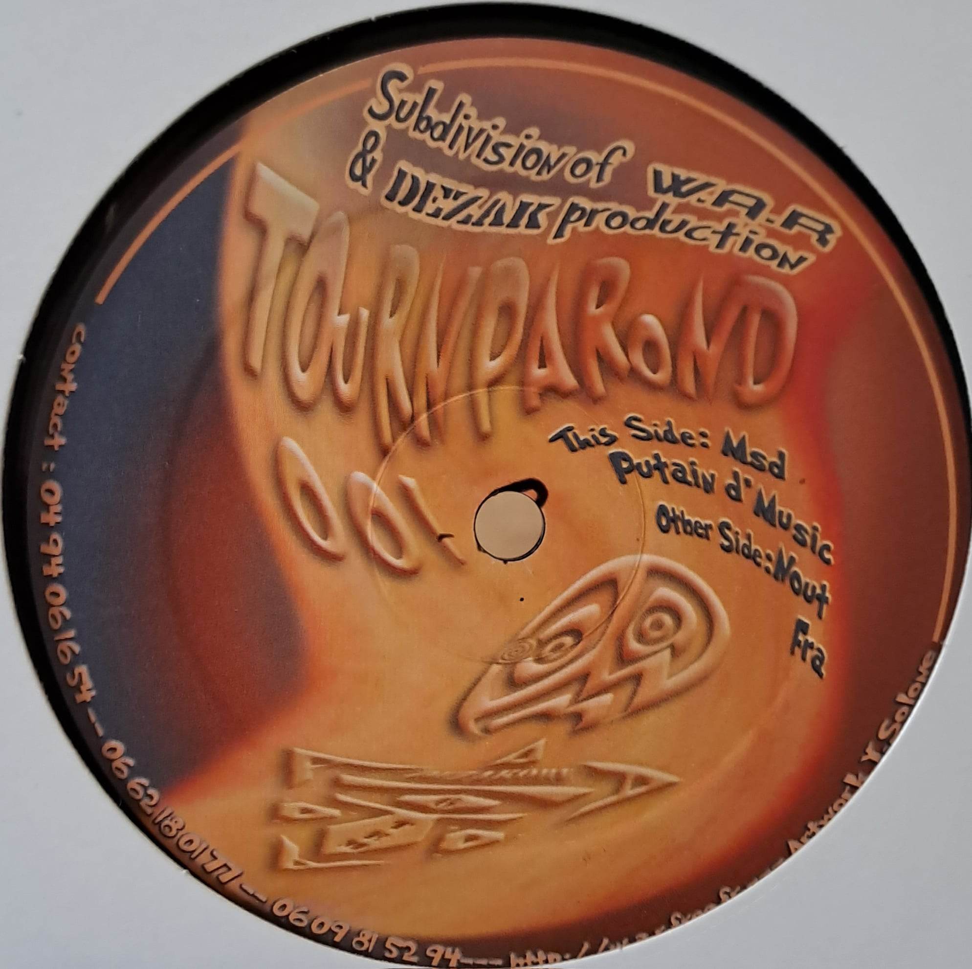 Tournparond 01 - vinyle freetekno
