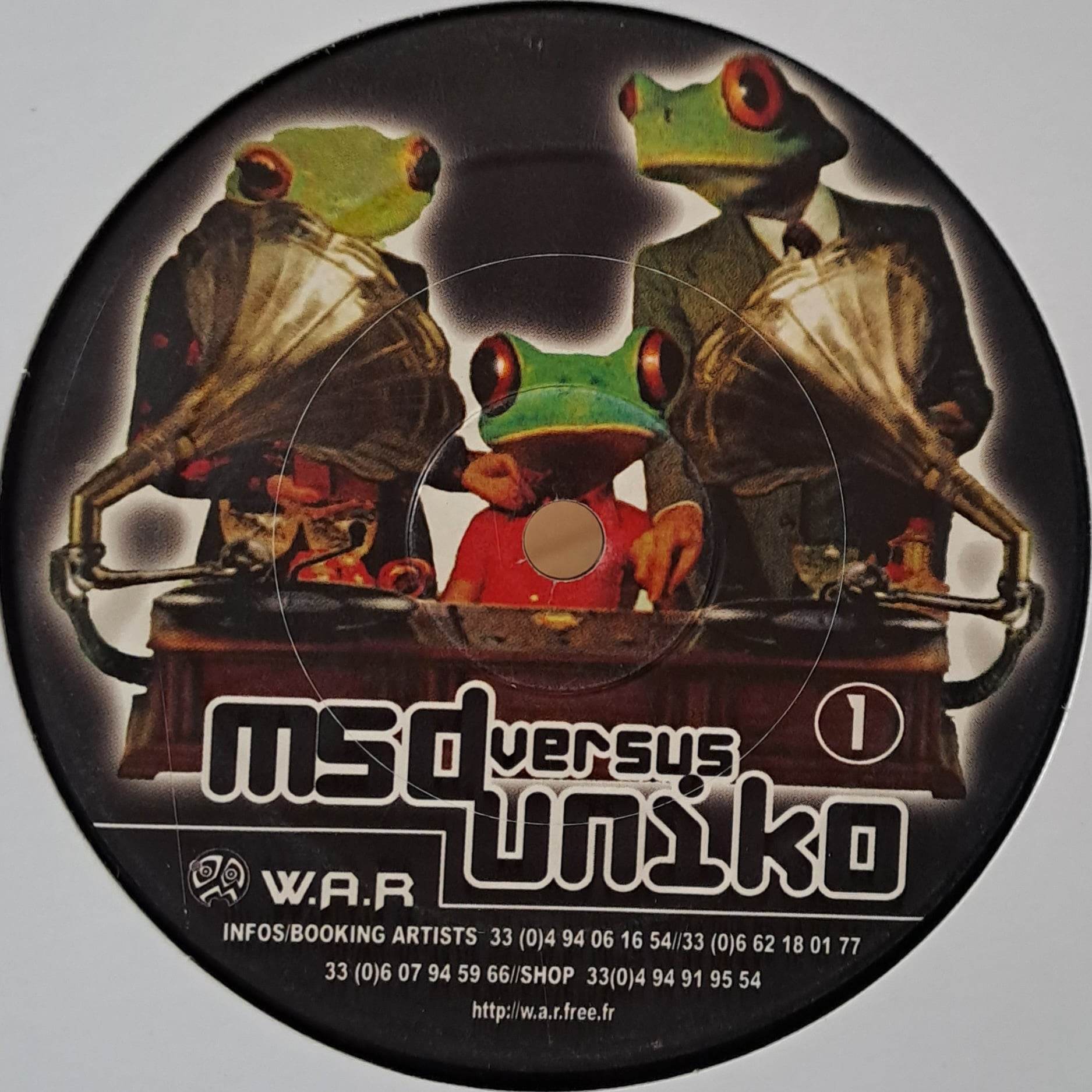 UNIKO VS MSD - vinyle freetekno