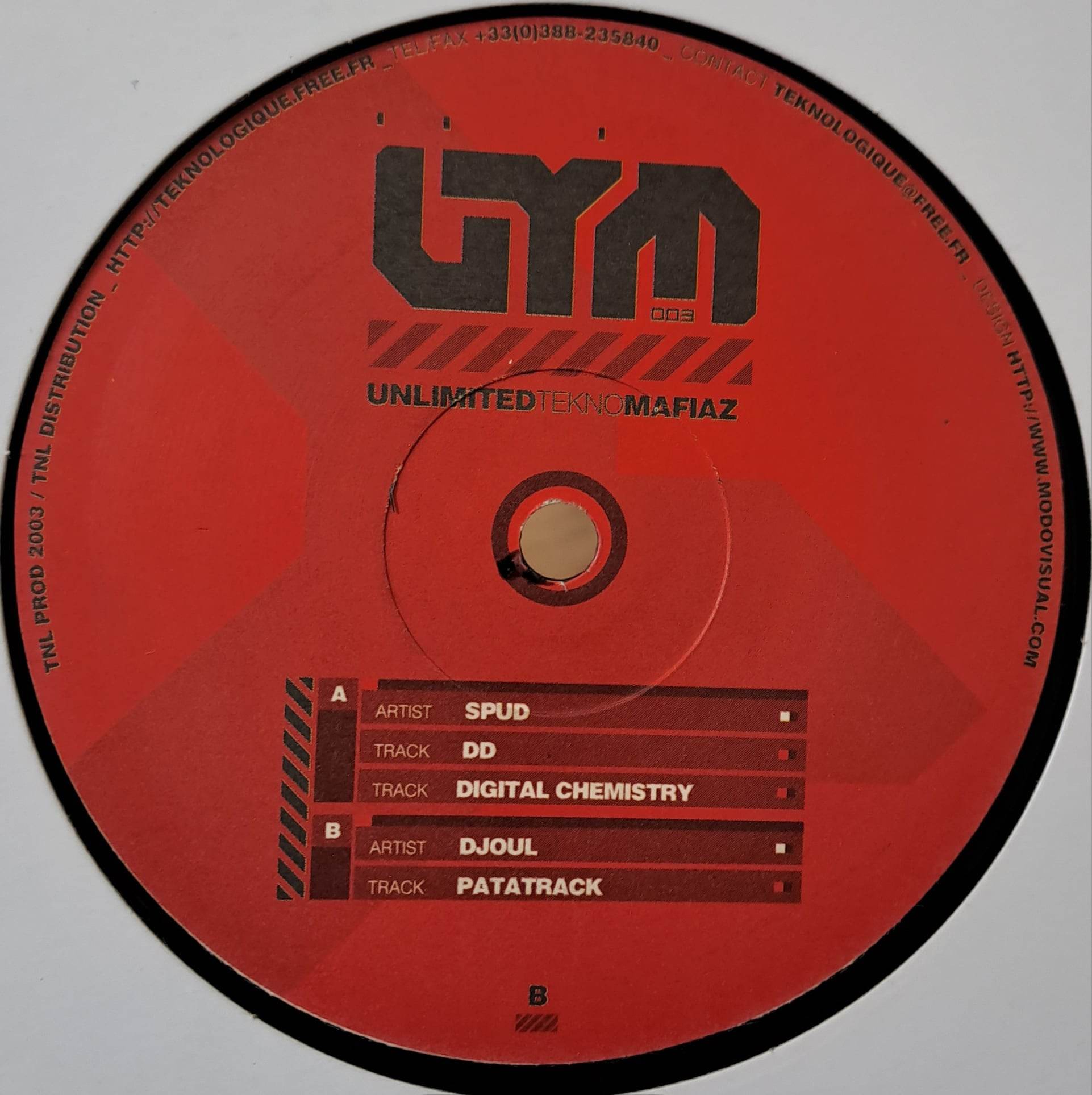 Unlimited Tekno Mafiaz 003 - vinyle freetekno