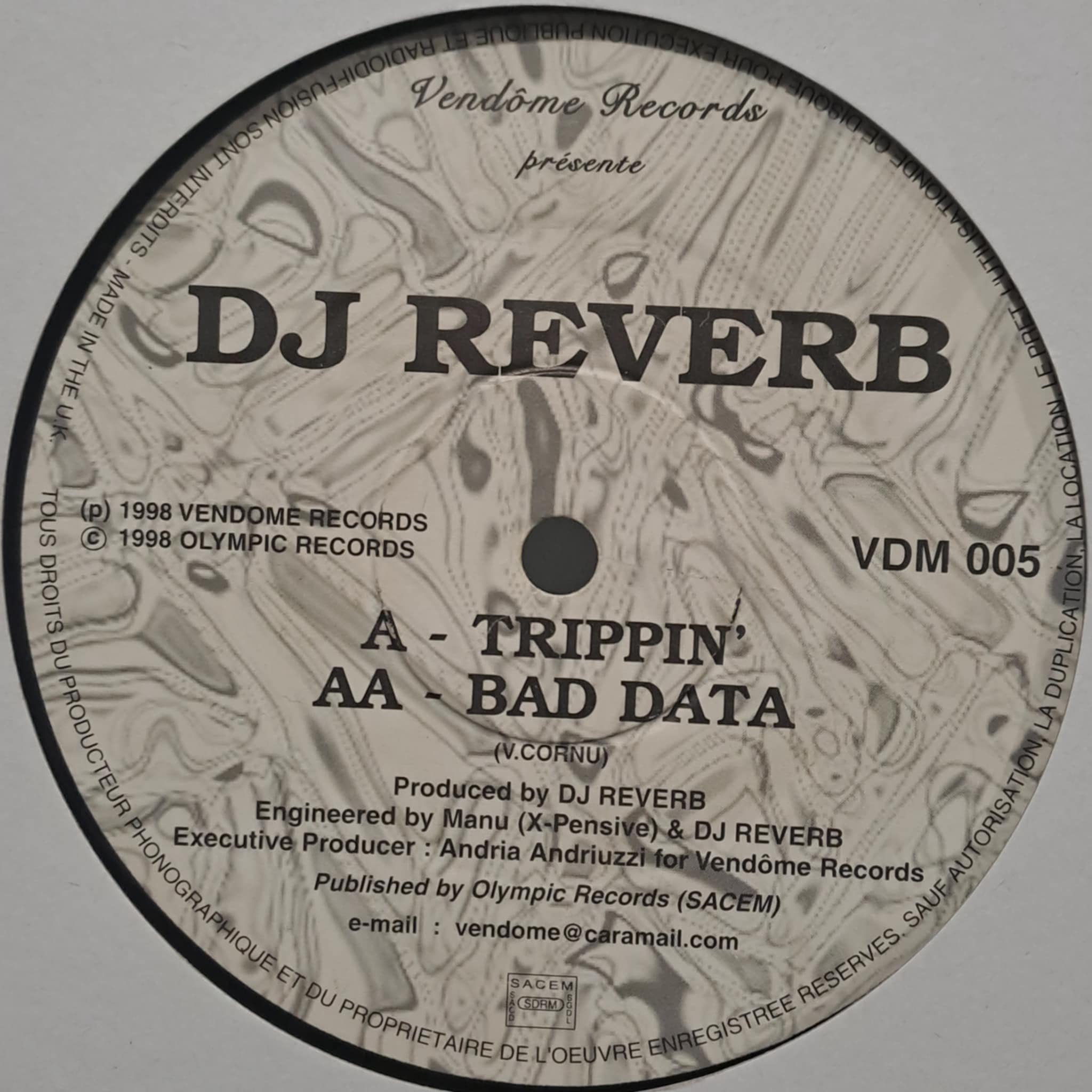 Vendome 005 - vinyle Breakbeat
