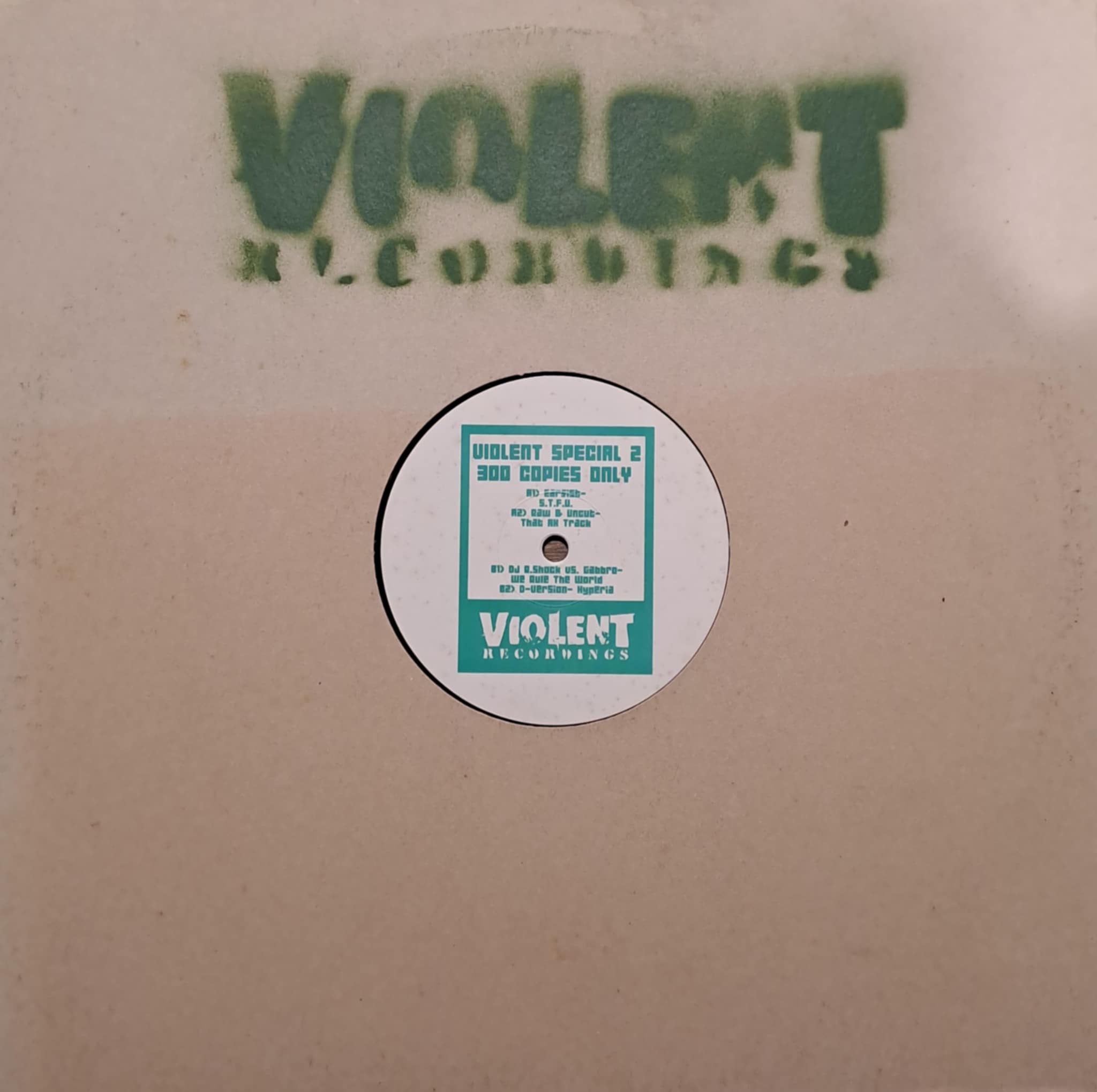 Violent Recordings SP 02 - vinyle hardcore