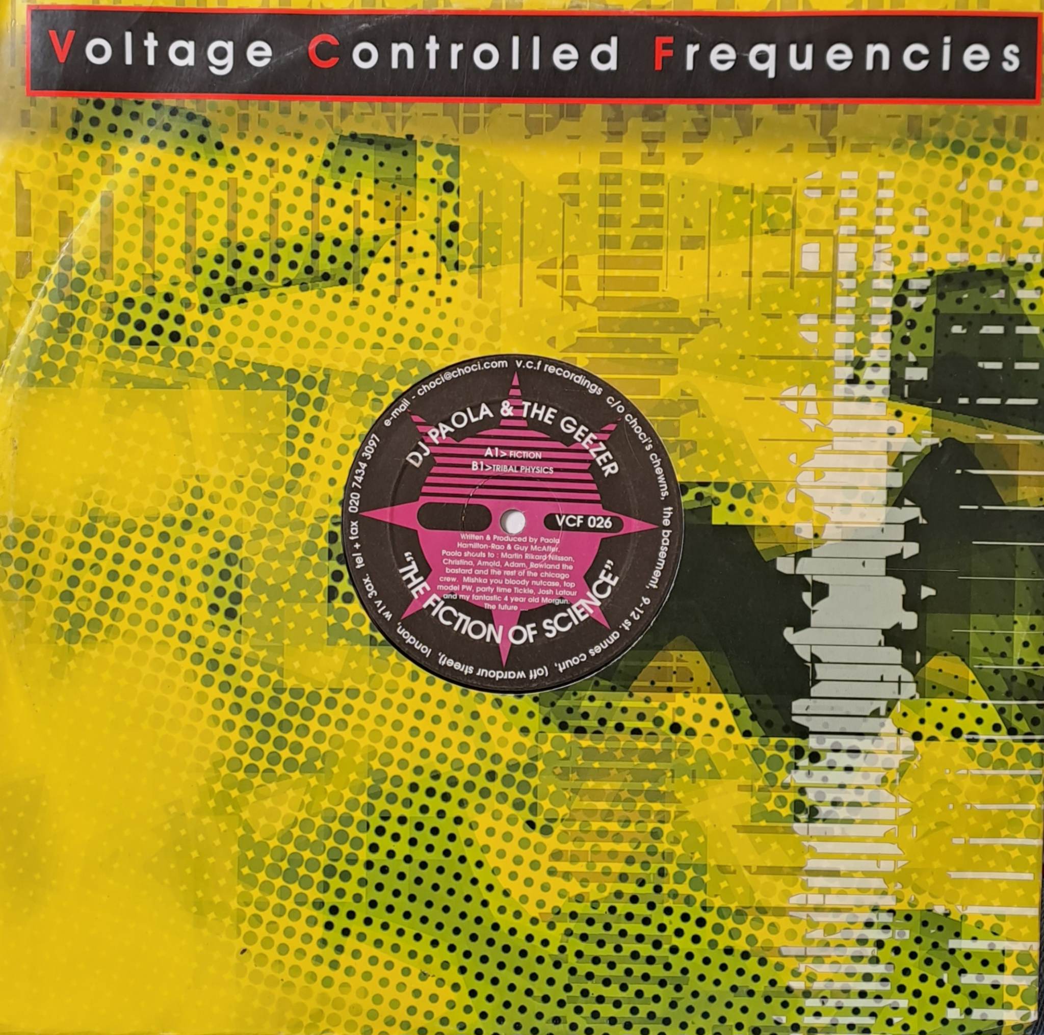 Voltage Controlled Frequencies 026 - vinyle Trance