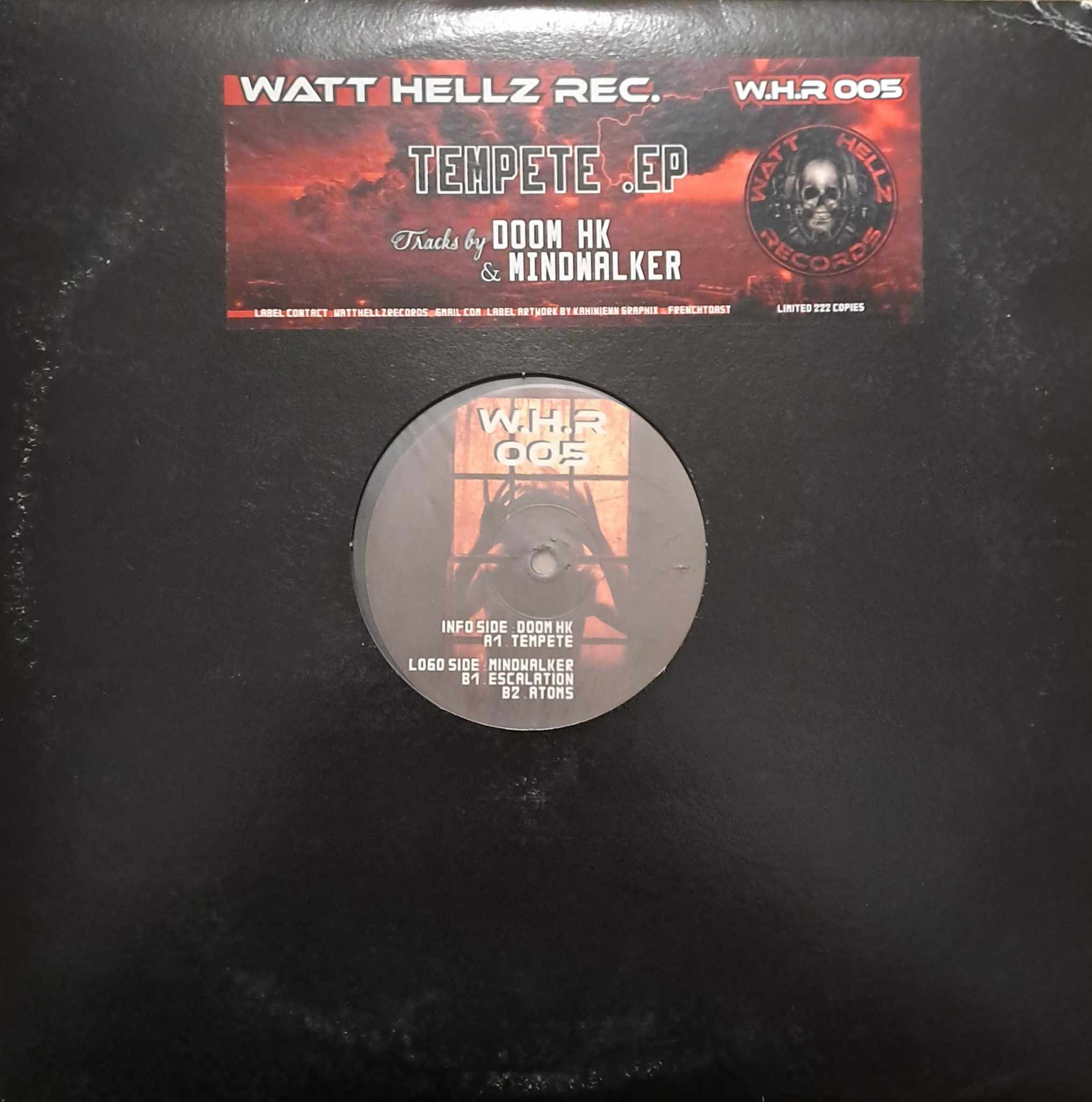 Watt Hellz Records 005 - vinyle doomcore